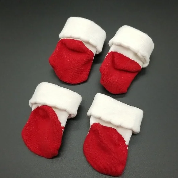 Rare Editions Red Velvety 3 Months Baby Dress - Picture 7 of 8